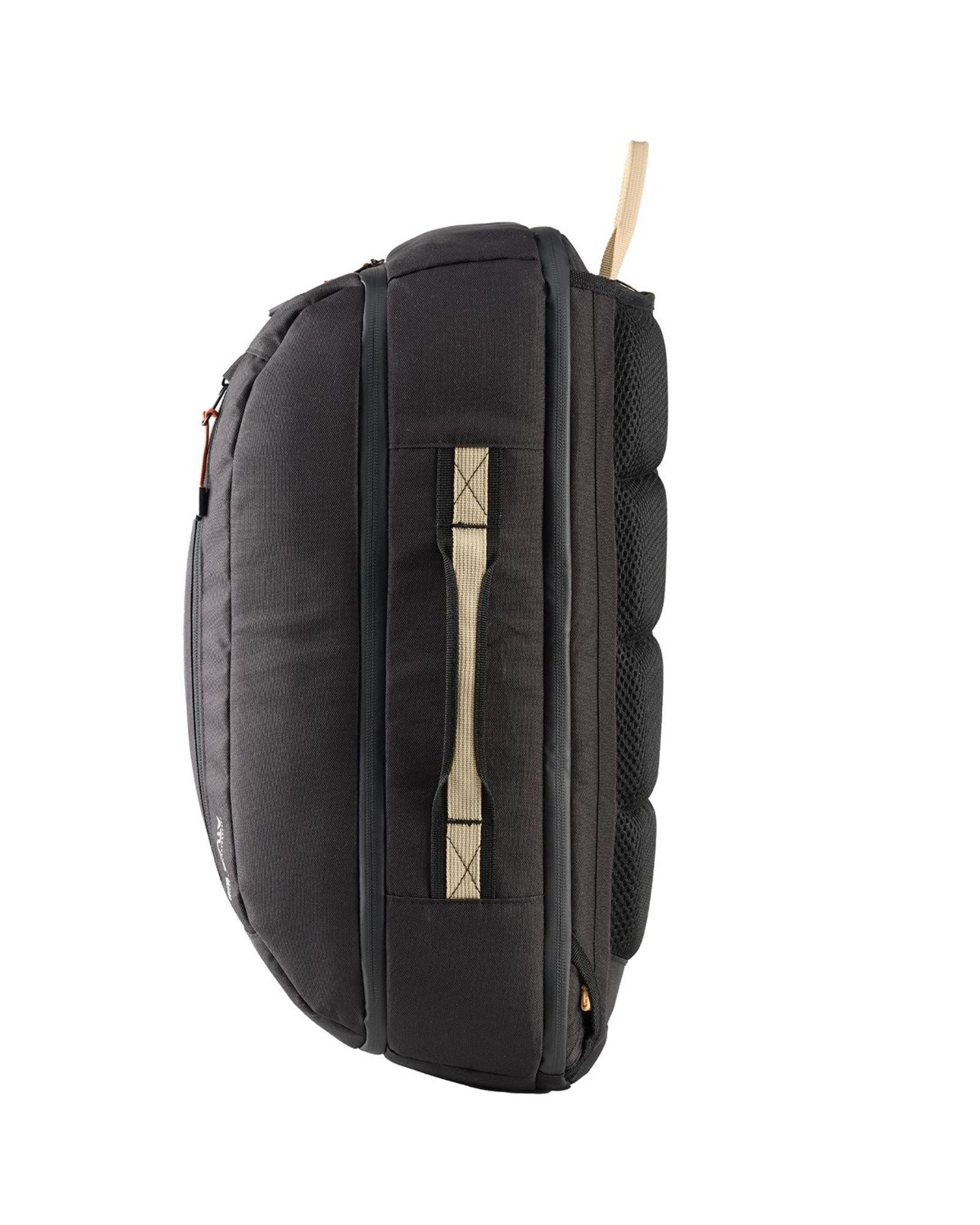 Caribee Atlas RPET Carry-On Backpack - 38L - Black Back Image 3