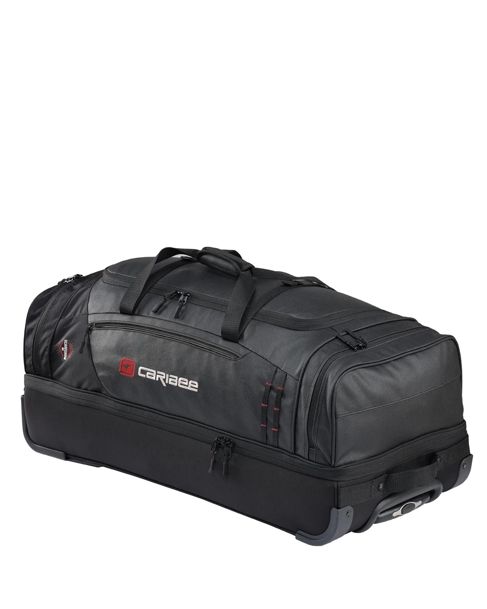 Caribee Scarecrow V2 Large Wheeled Duffle Bag - 100L - Black