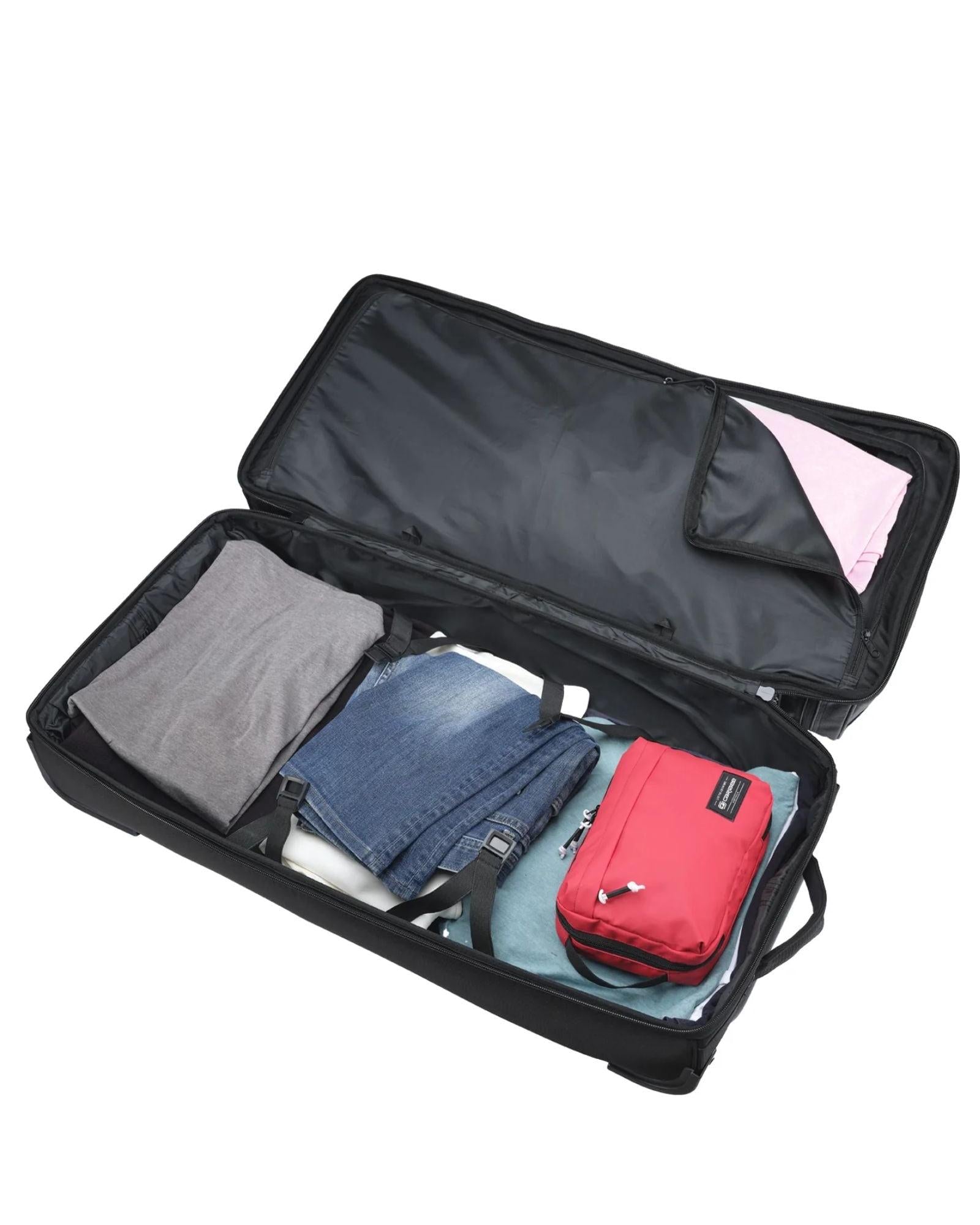 Caribee Scarecrow V2 Large Wheeled Duffle Bag - 100L - Black