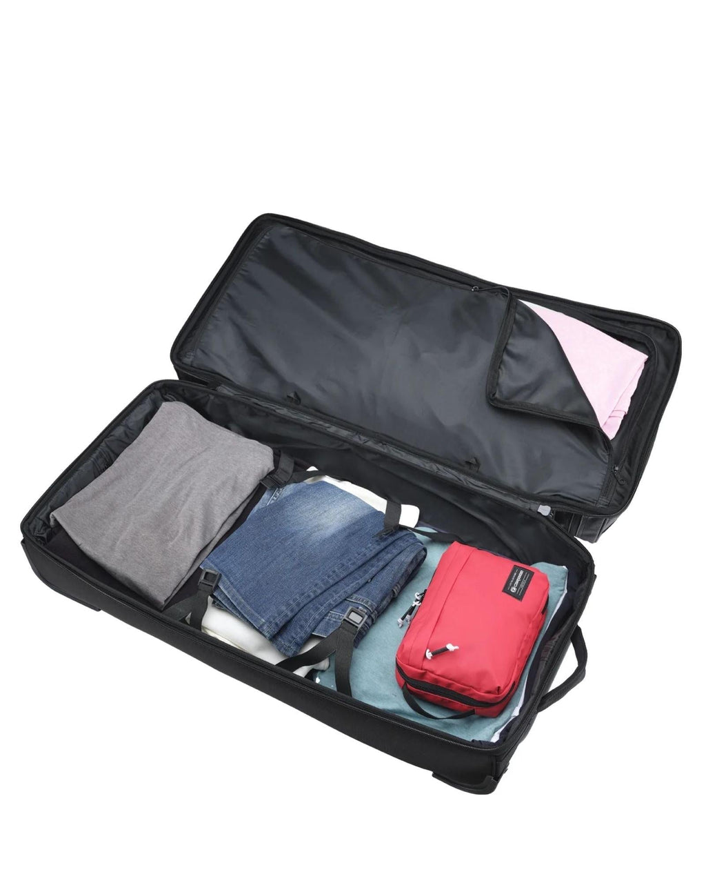 Caribee Scarecrow V2 Medium Wheeled Duffle Bag - 75L - Black