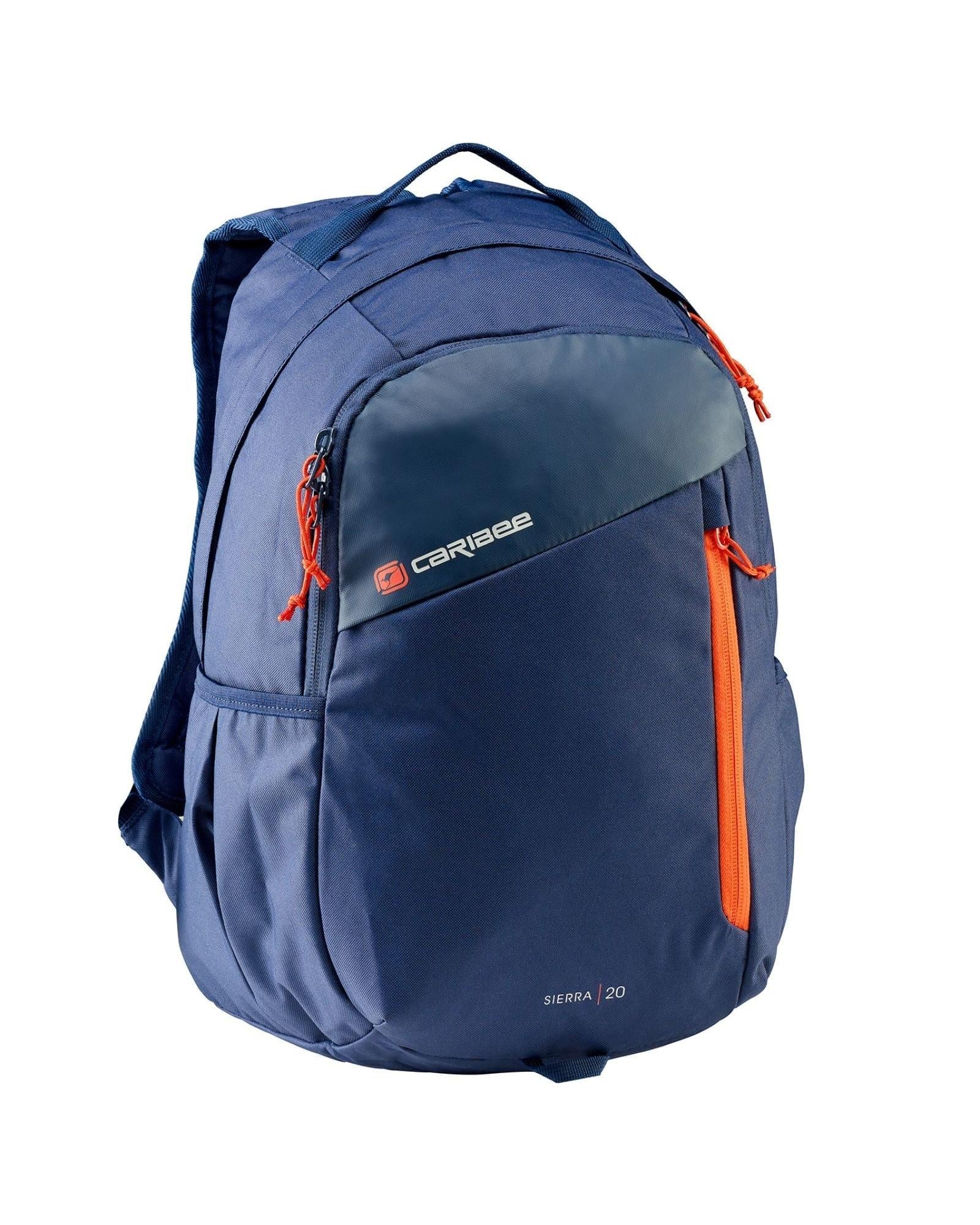 Caribee Sierra Backpack - 20L - Navy Red Back Image 1