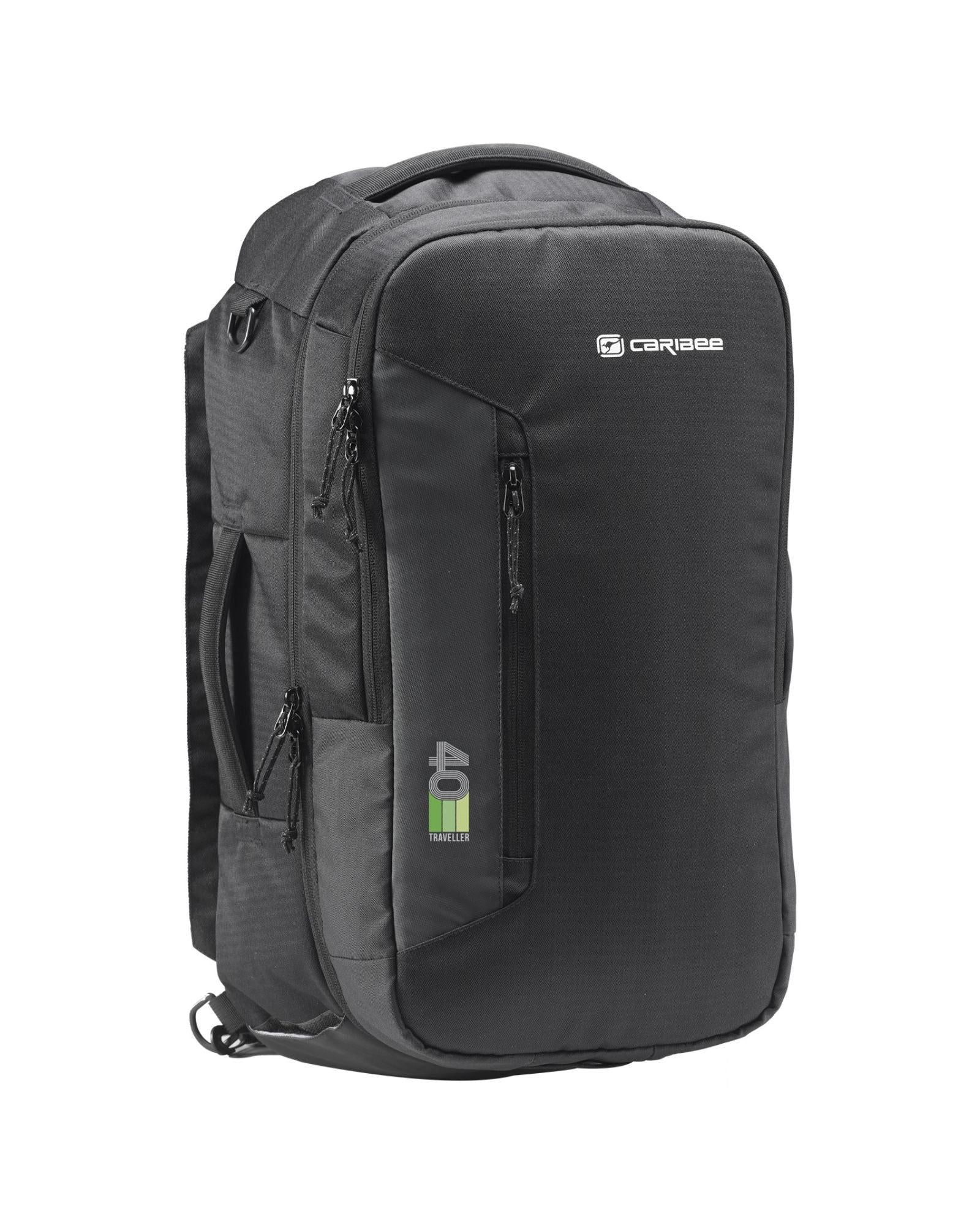 Caribee Traveller Carry-On Backpack Duffle - 40L - Black