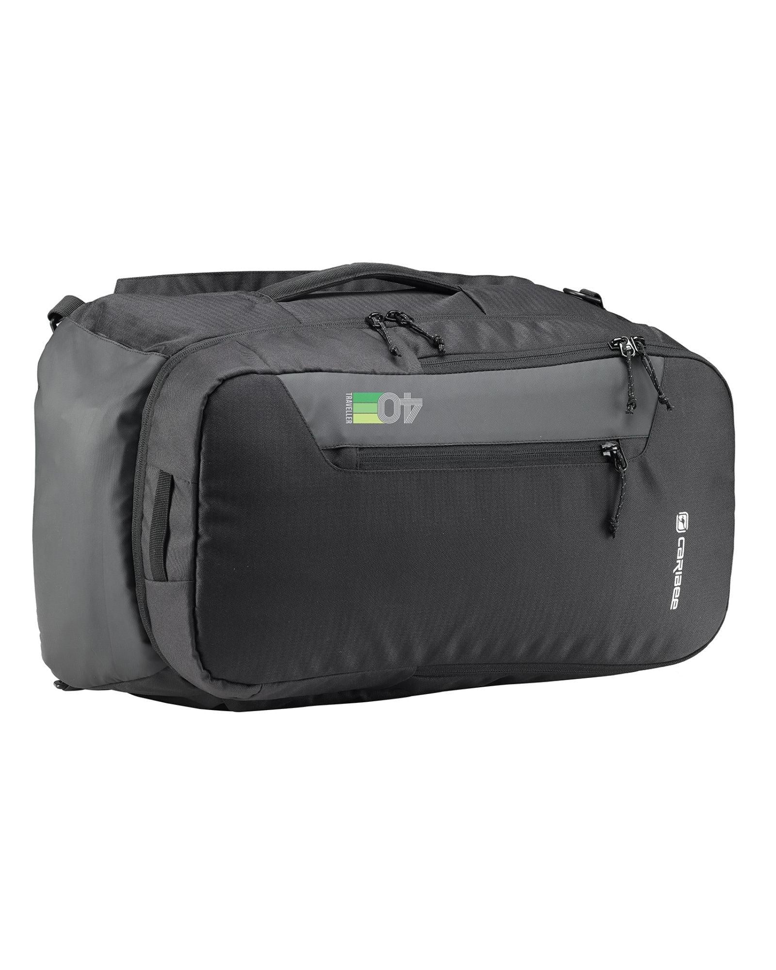 Caribee Traveller Carry-On Backpack Duffle - 40L - Black