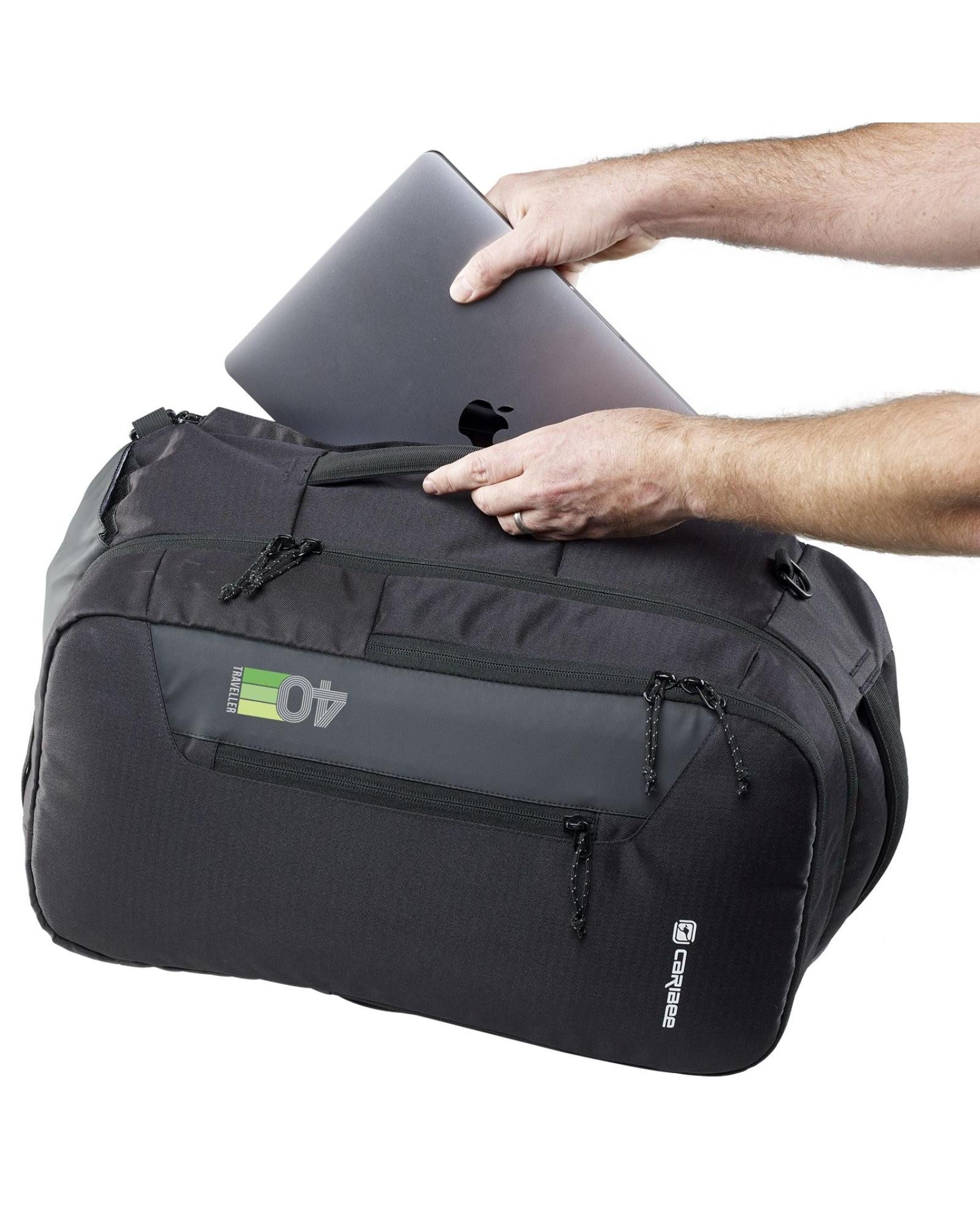 Caribee Traveller Carry-On Backpack Duffle - 40L - Black