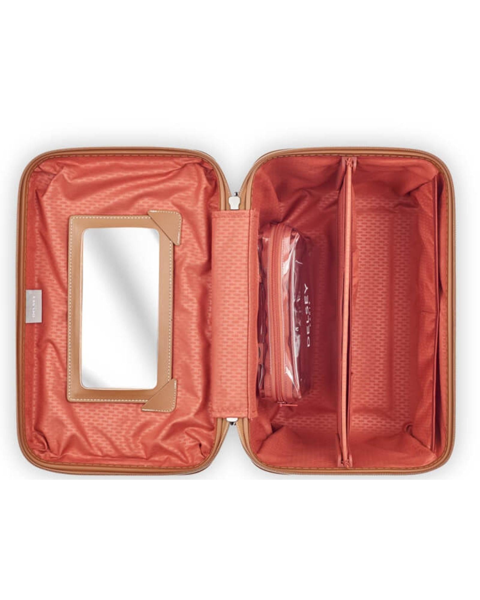 Delsey Chatelet Air 2.0 Hardside Beauty Case - 15L - Chocolate Interior Image 7