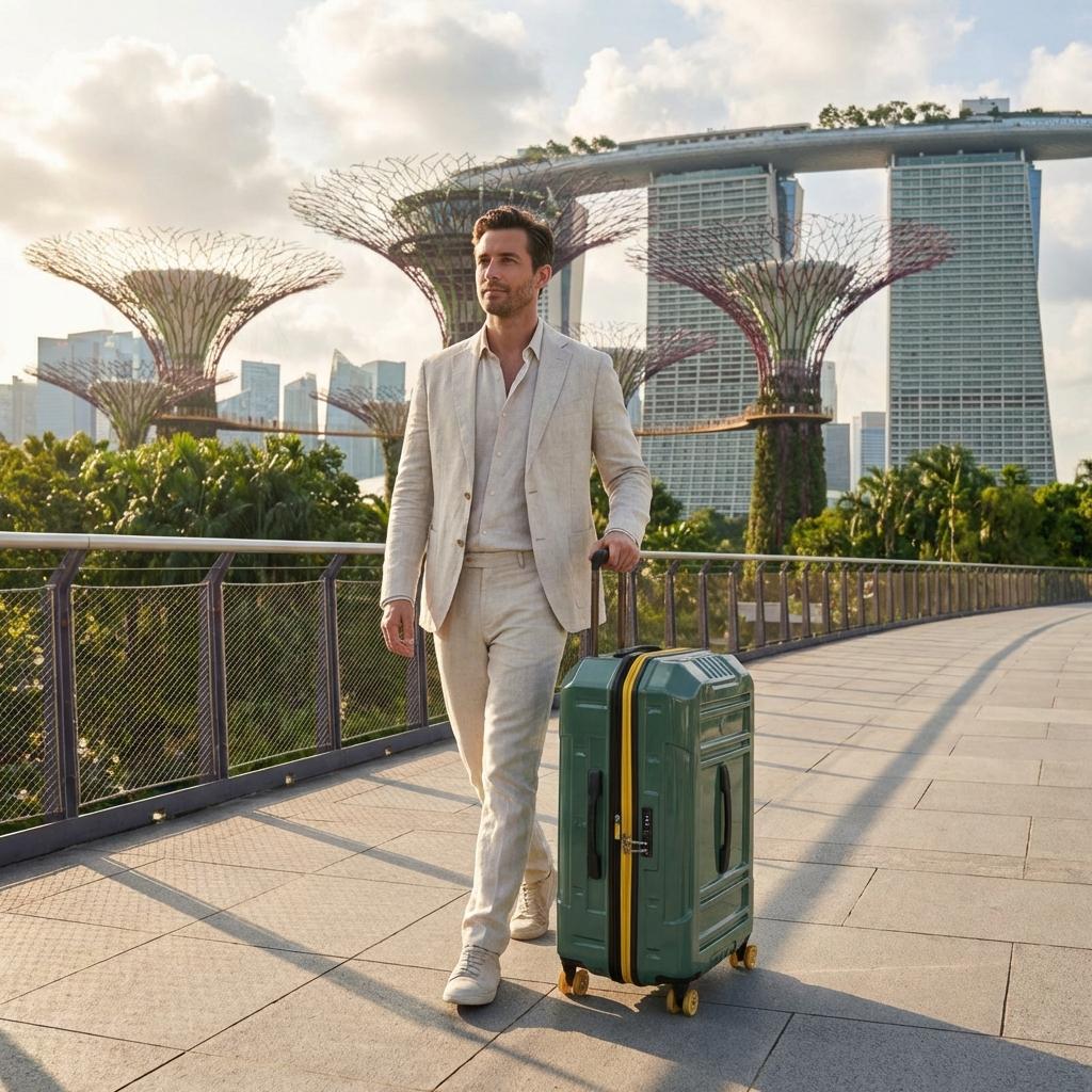 Delsey Rempart 2.0 Expandable Hardside Large Spinner Suitcase - 80cm - Green Image 9