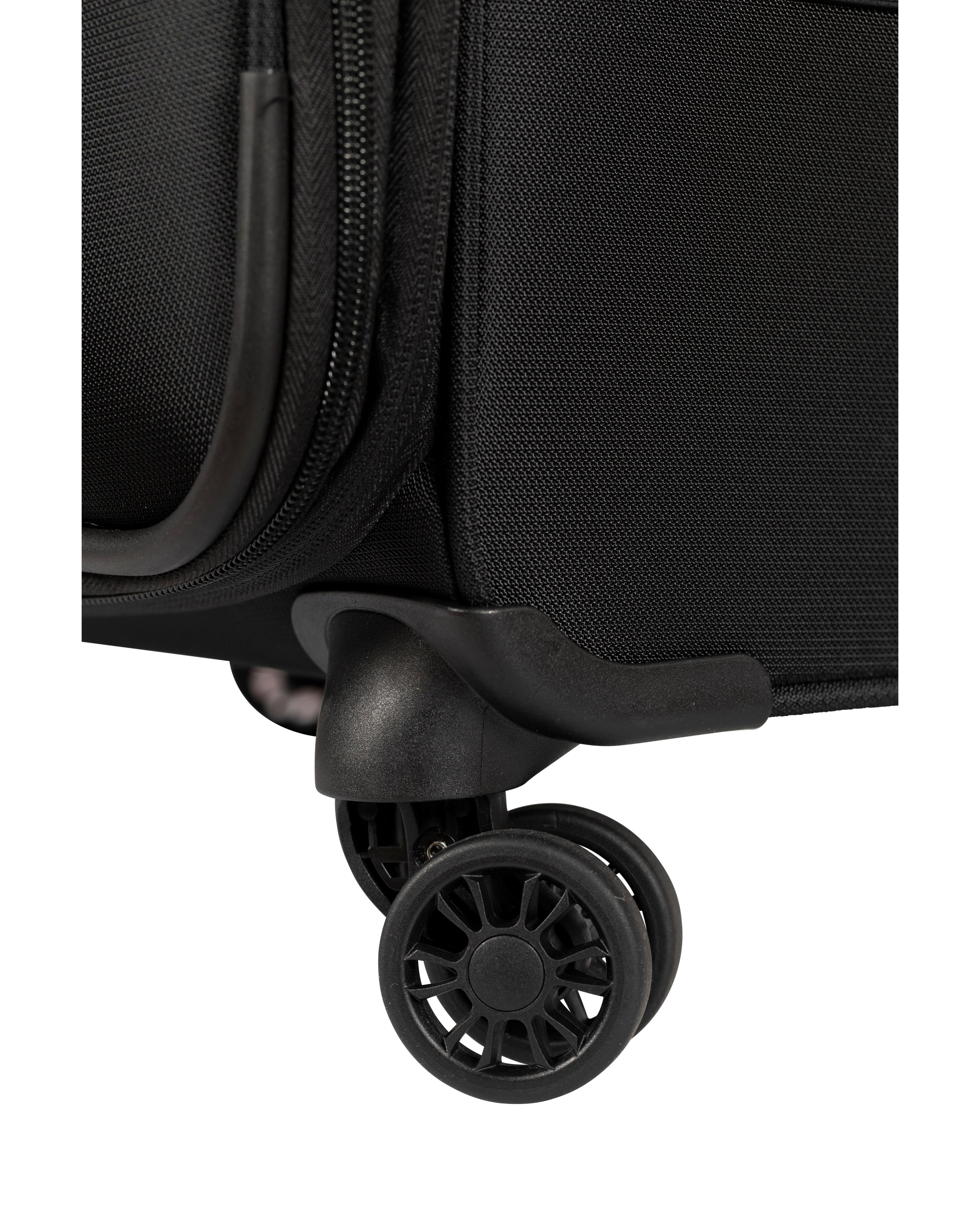 Delphin Caspian 2 Softside 3-Piece Spinner Luggage Set - Black