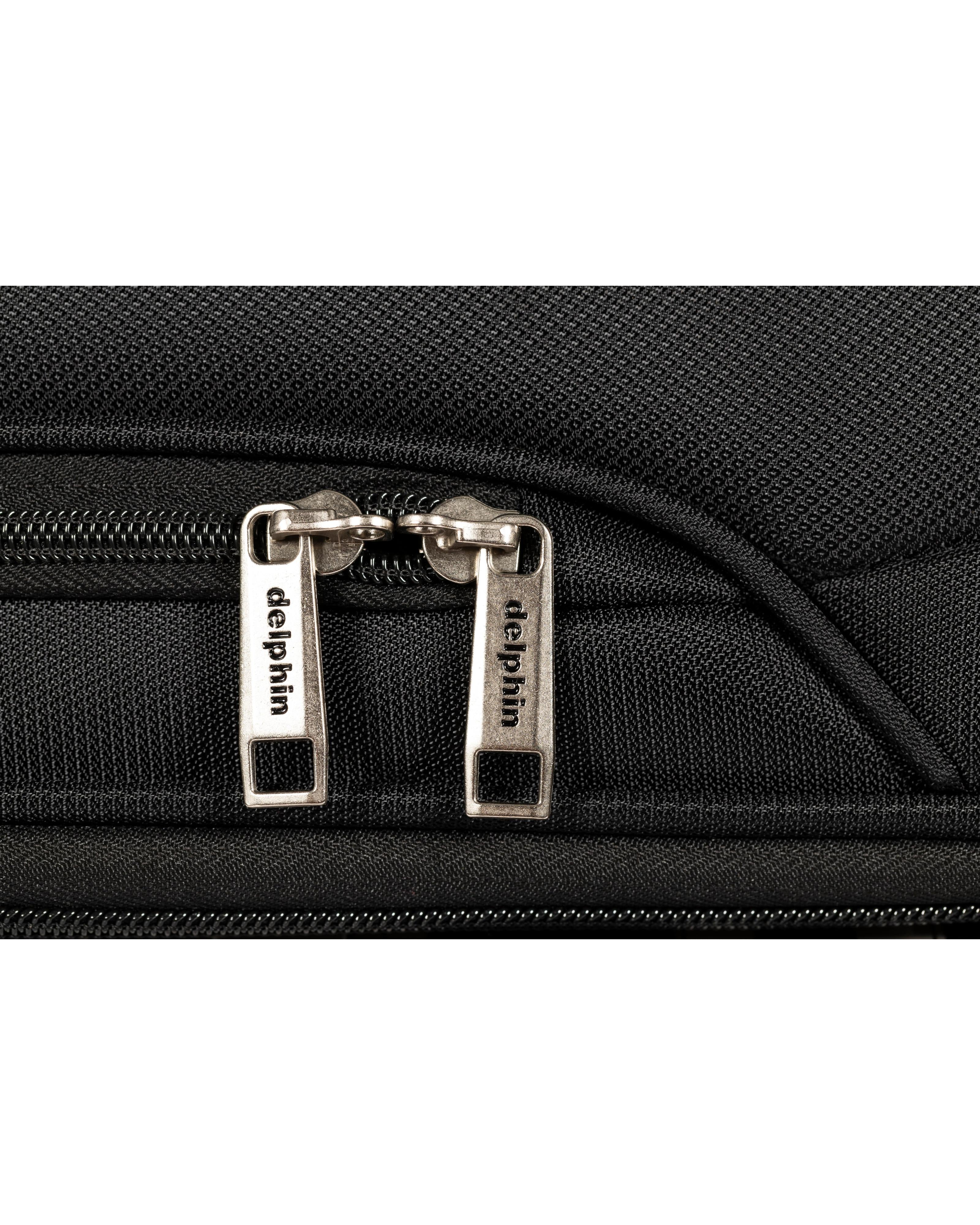 Delphin Caspian 2 Softside Large Spinner Suitcase - 83cm - Black