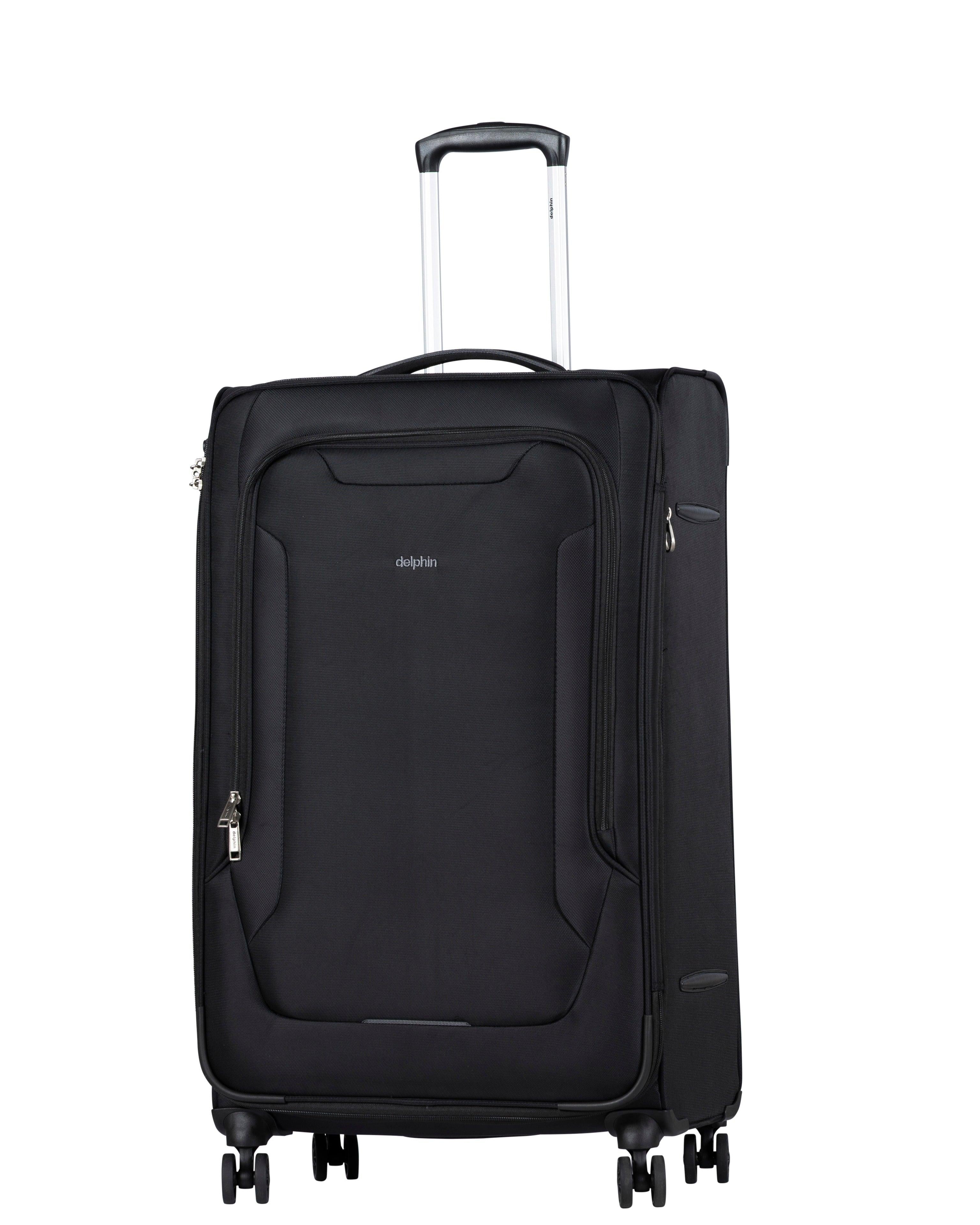 Delphin Caspian 2 Softside Large Spinner Suitcase - 83cm - Black