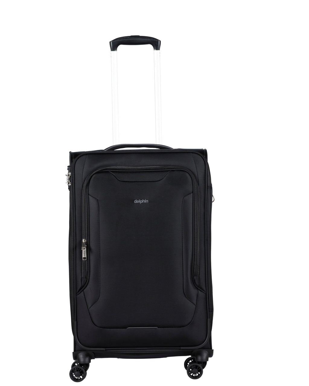 Delphin Caspian 2 Softside Medium Spinner Suitcase - 73cm - Black