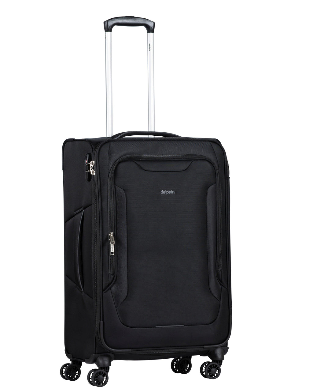 Delphin Caspian 2 Softside Medium Spinner Suitcase - 73cm - Black