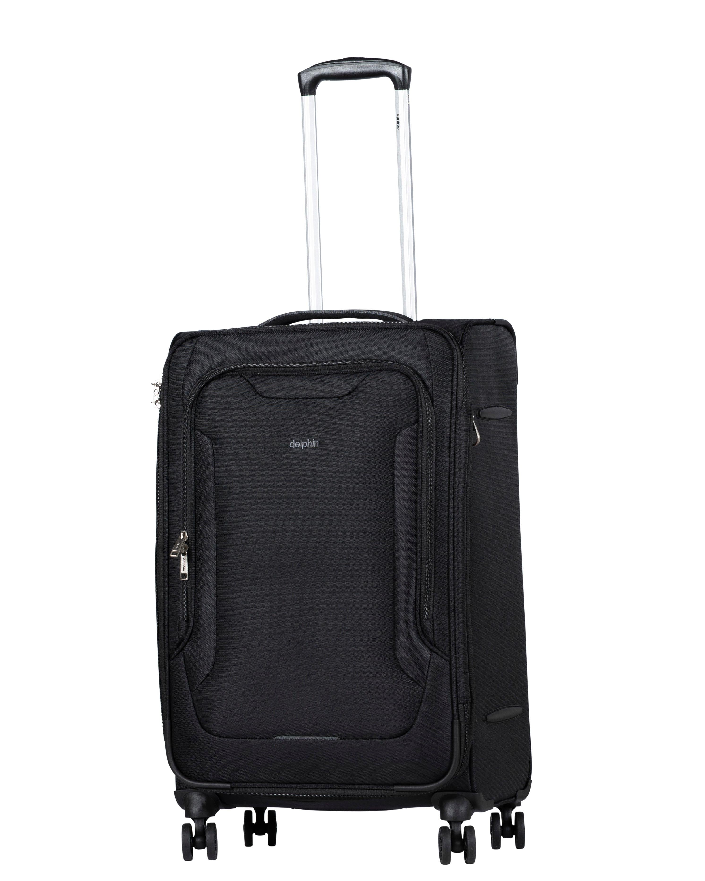 Delphin Caspian 2 Softside Medium Spinner Suitcase - 73cm - Black