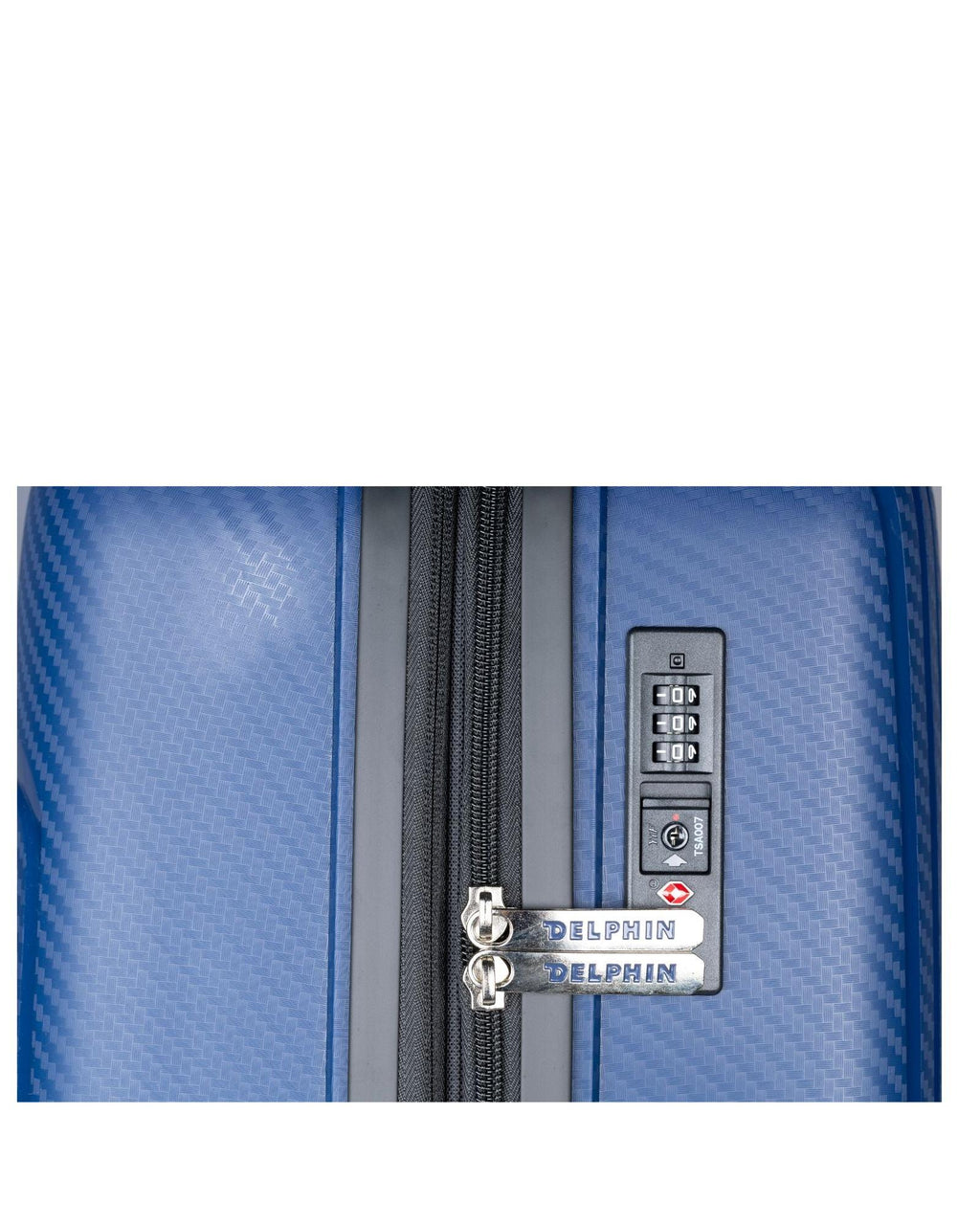 Delphin Verona Hardside 2-Piece Spinner Luggage Set - Large & Medium - Blue Image 9