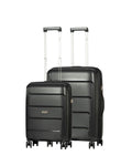 Delphin Verona Hardside 2-Piece Spinner Luggage Set - Medium & Carry-On - Black