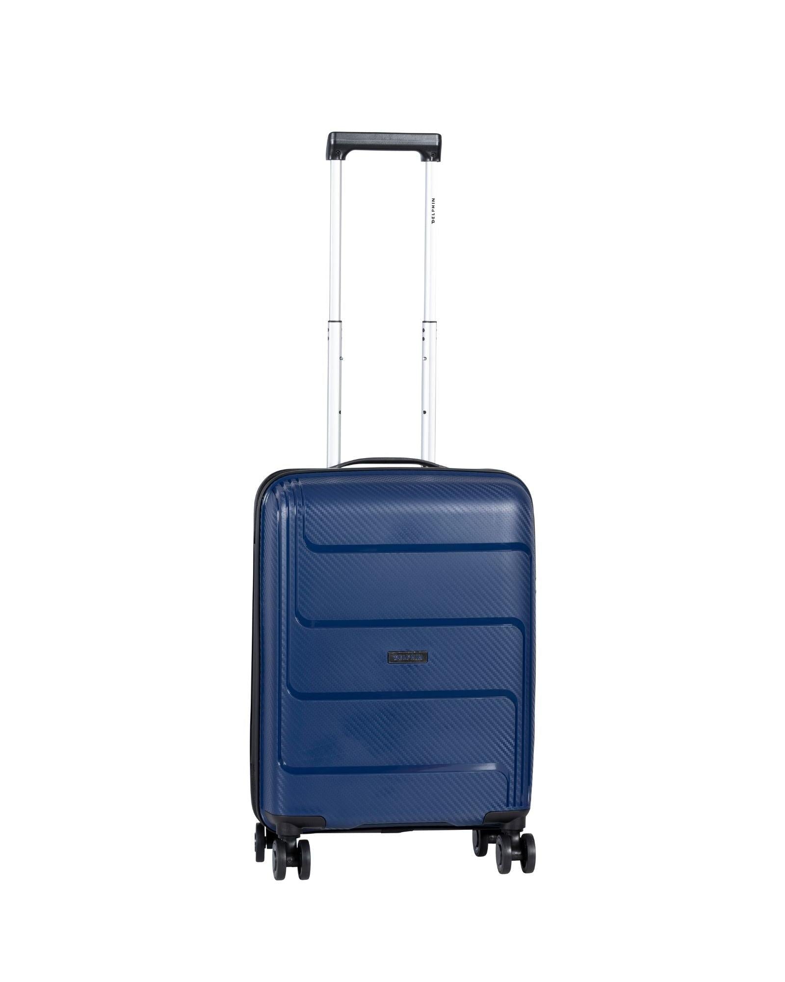 Delphin Verona Hardside 3-Piece Spinner Luggage Set - Blue Front Image 2