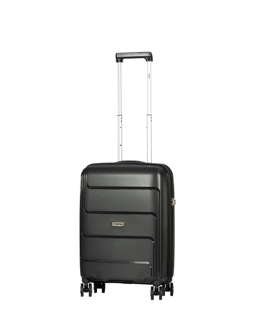 Delphin Verona Hardside Carry-On Spinner Suitcase - 55cm - Black