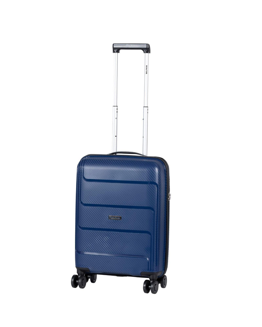 Delphin Verona Hardside Carry-On Spinner Suitcase - 55cm - Blue Front Right Image 1