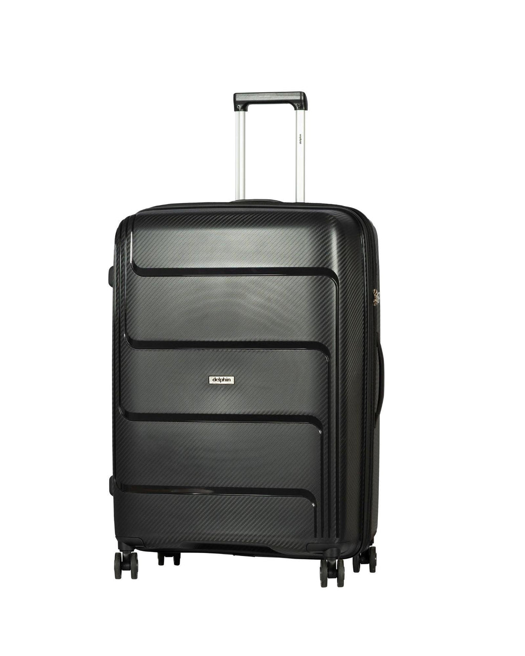 Delphin Verona Hardside Large Spinner Suitcase - 78cm - Black