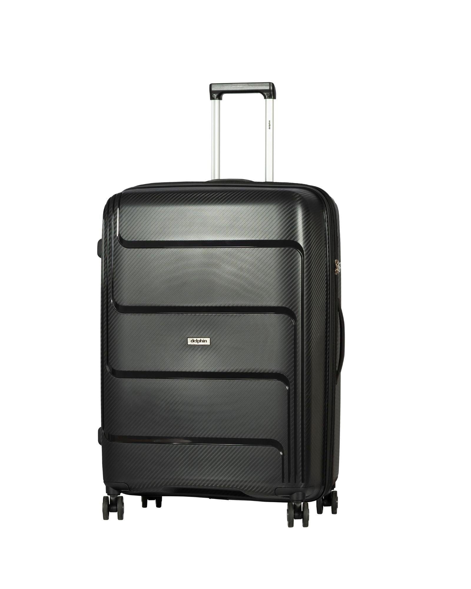 Delphin Verona Hardside Large Spinner Suitcase - 78cm - Black