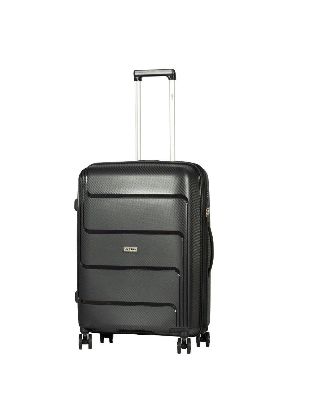 Delphin Verona Hardside Medium Spinner Suitcase - 68cm - Black