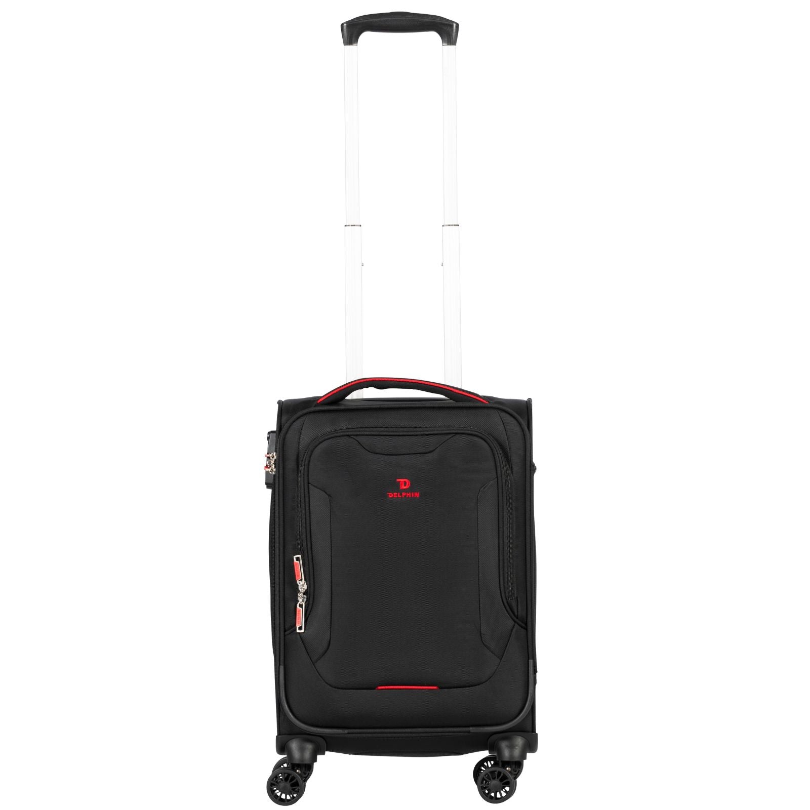 Delphin Caspian 2 Softside Carry-On Spinner Suitcase - 56cm - Black