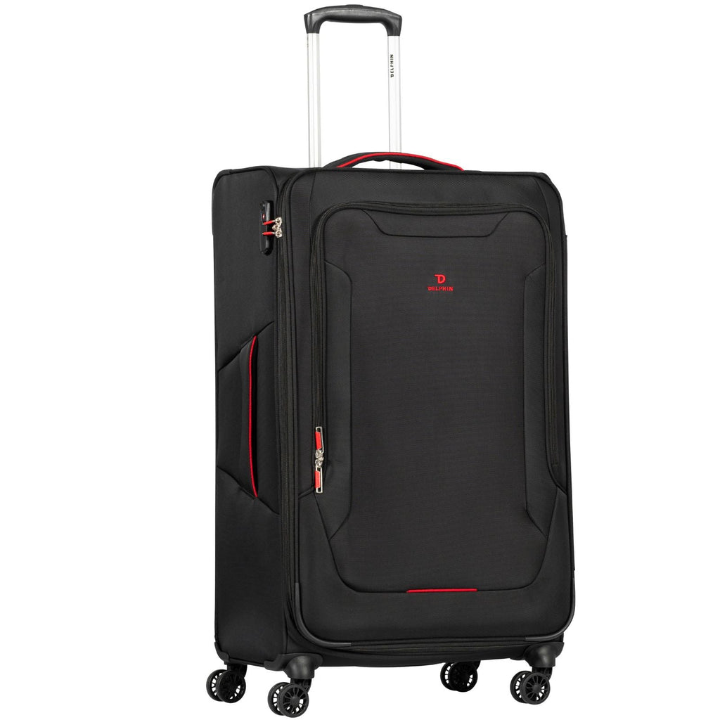 Delphin Caspian 2 Softside 3-Piece Spinner Luggage Set - Black