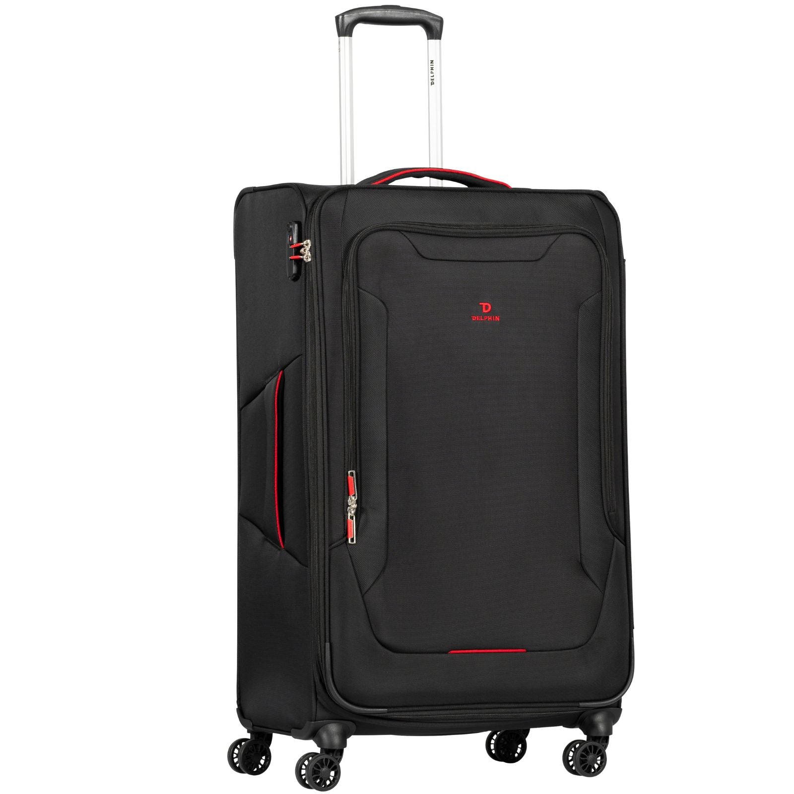 Delphin Caspian 2 Softside 3-Piece Spinner Luggage Set - Black