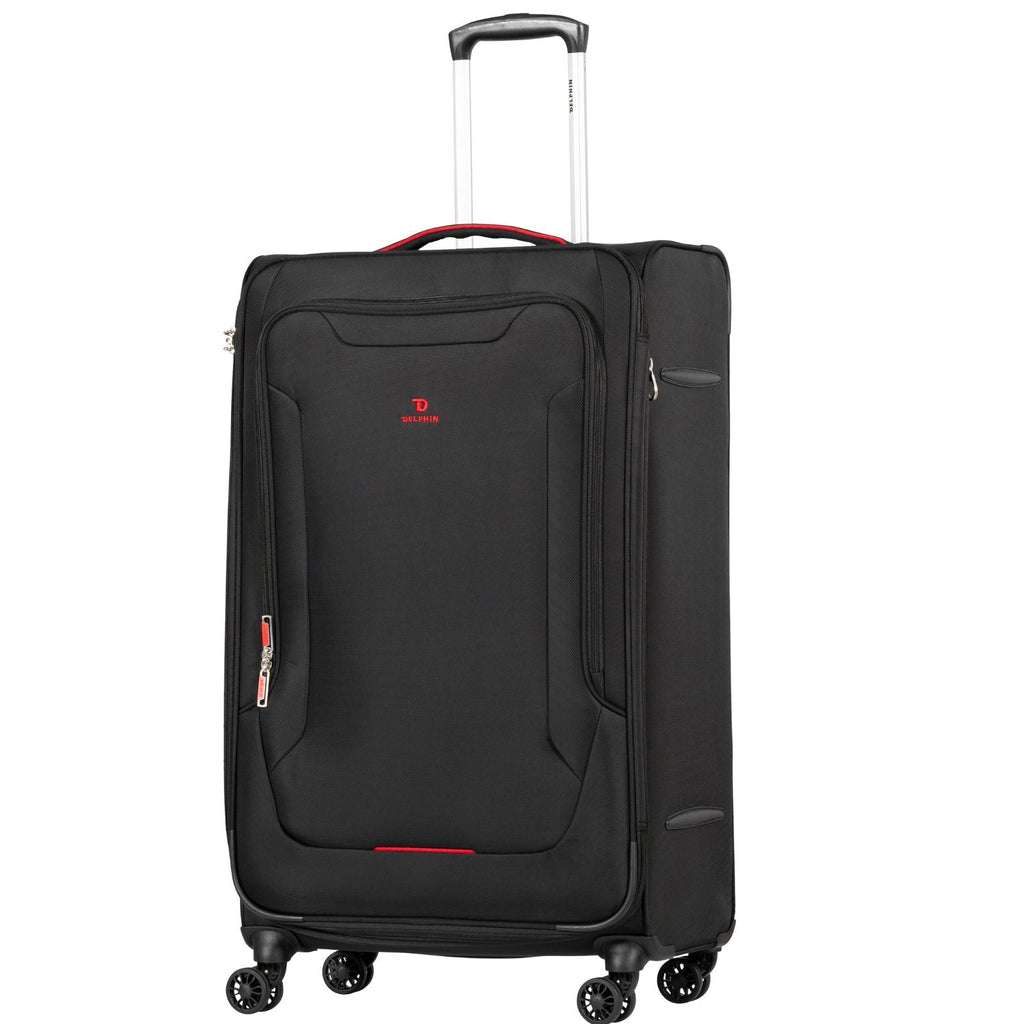 Delphin Caspian 2 Softside 3-Piece Spinner Luggage Set - Black
