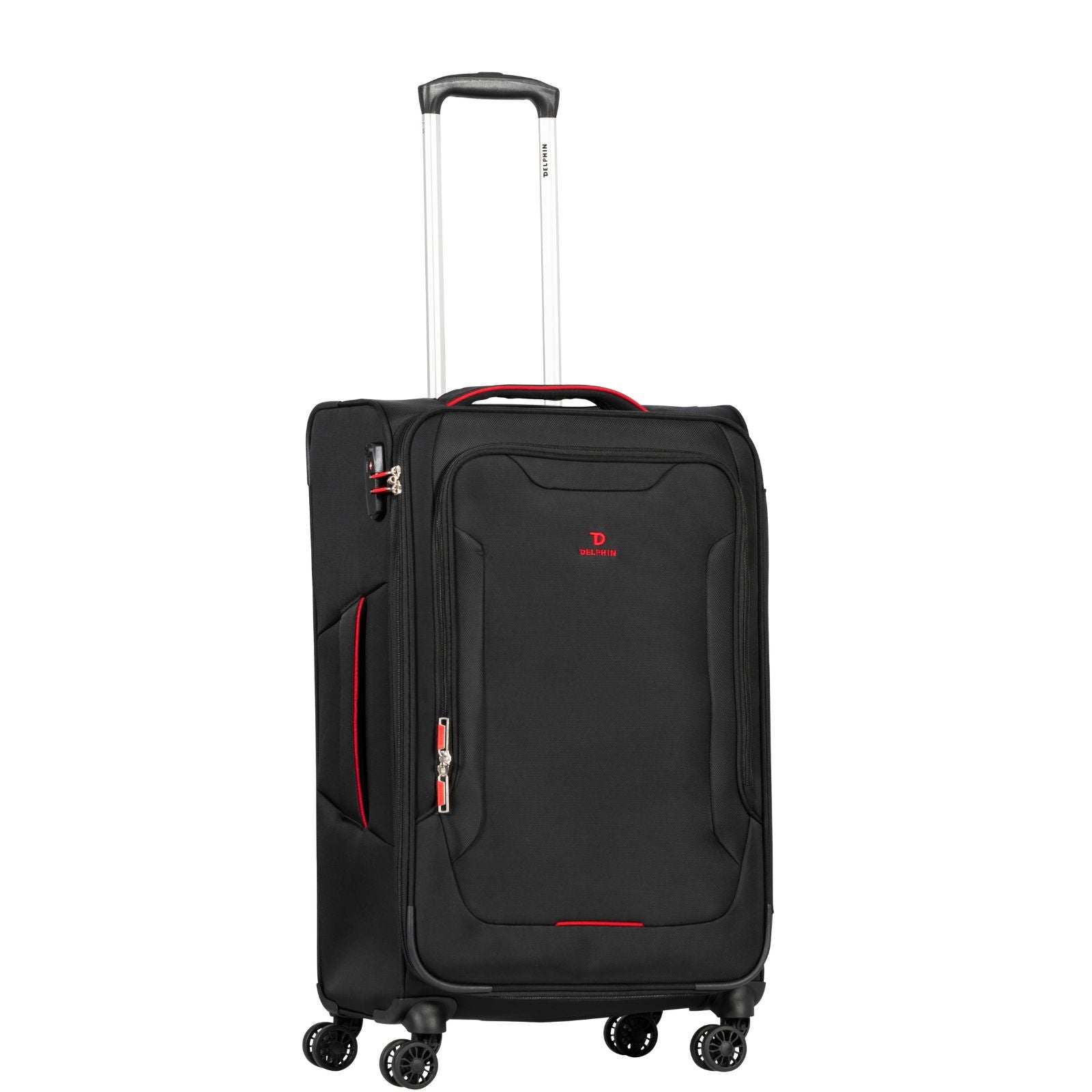 Delphin Caspian 2 Softside Medium Spinner Suitcase - 73cm - Black
