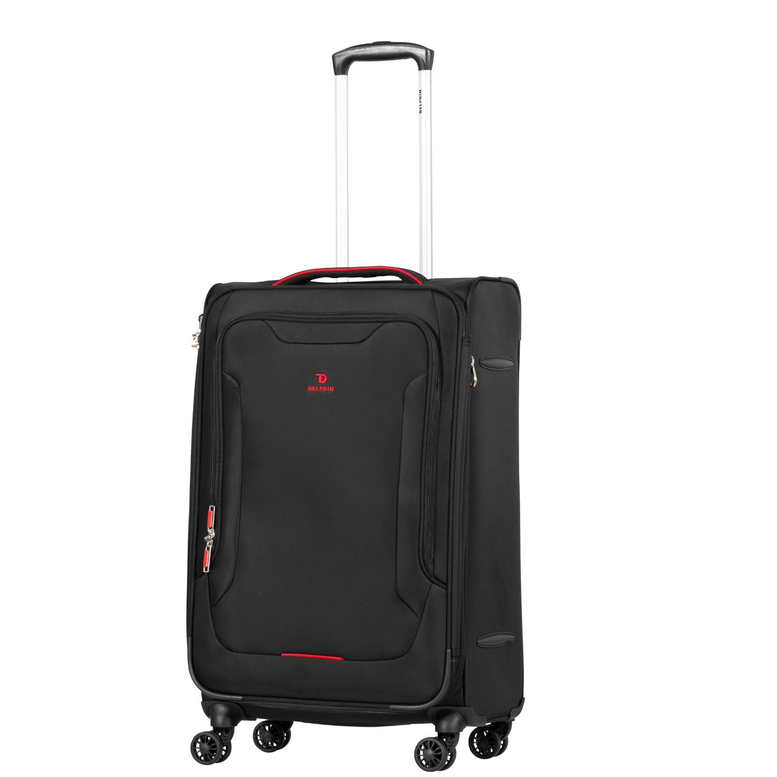 Delphin Caspian 2 Softside Medium Spinner Suitcase - 73cm - Black