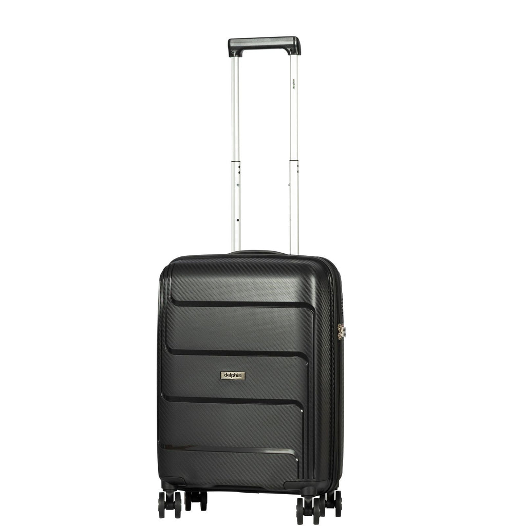 Delphin Verona Hardside Carry-On Spinner Suitcase - 55cm - Black