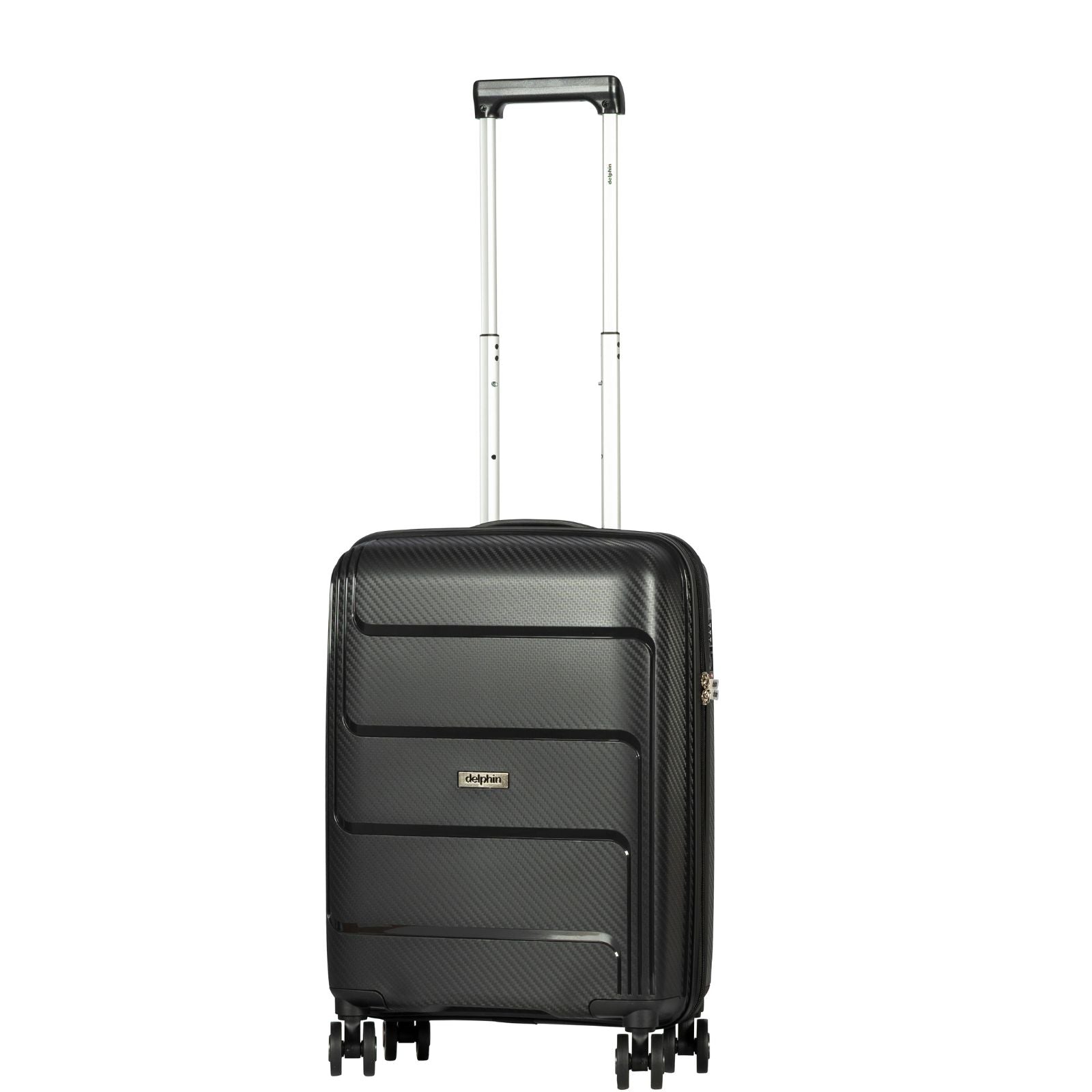 Delphin Verona Hardside Carry-On Spinner Suitcase - 55cm - Black