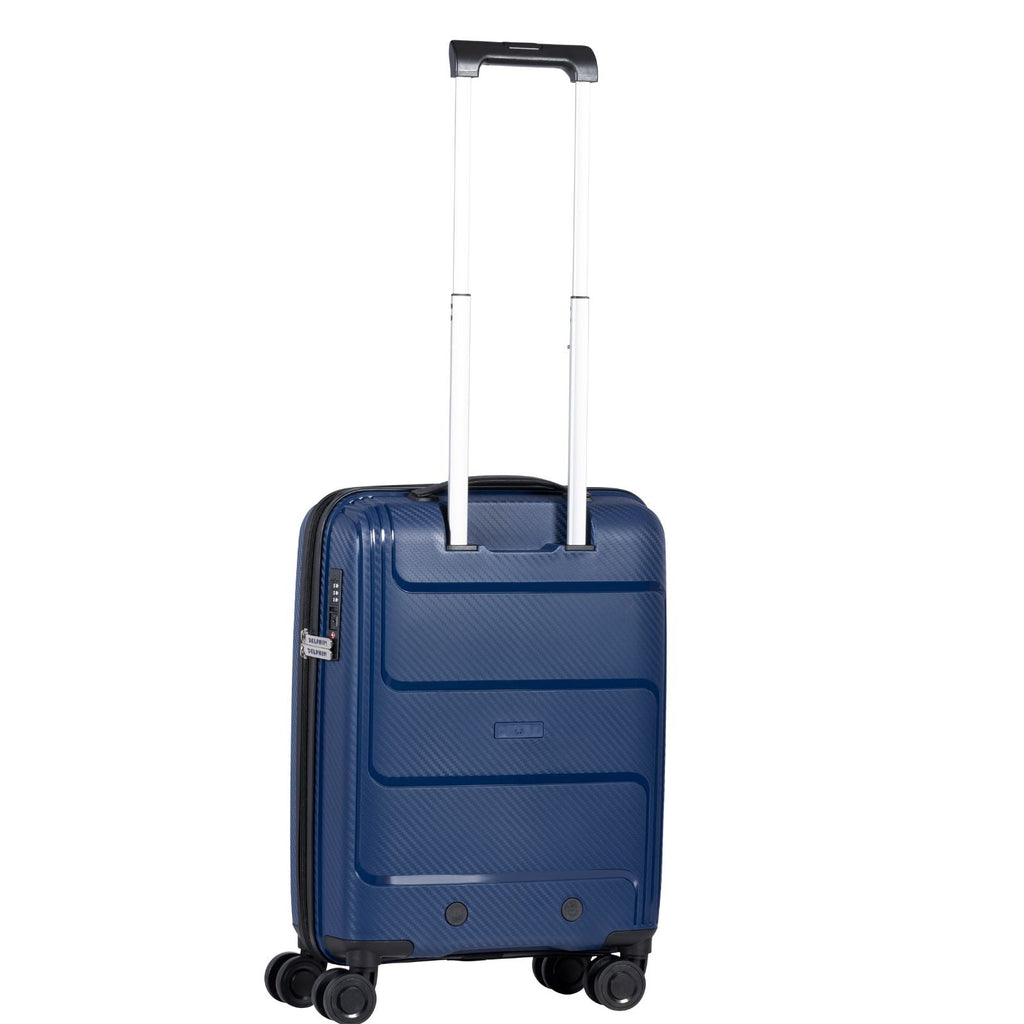 Delphin Verona Hardside Carry-On Spinner Suitcase - 55cm - Blue