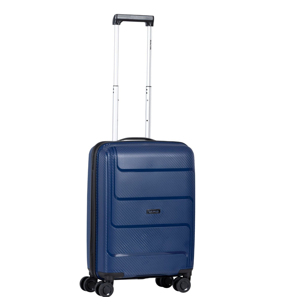 Delphin Verona Hardside Carry-On Spinner Suitcase - 55cm - Blue