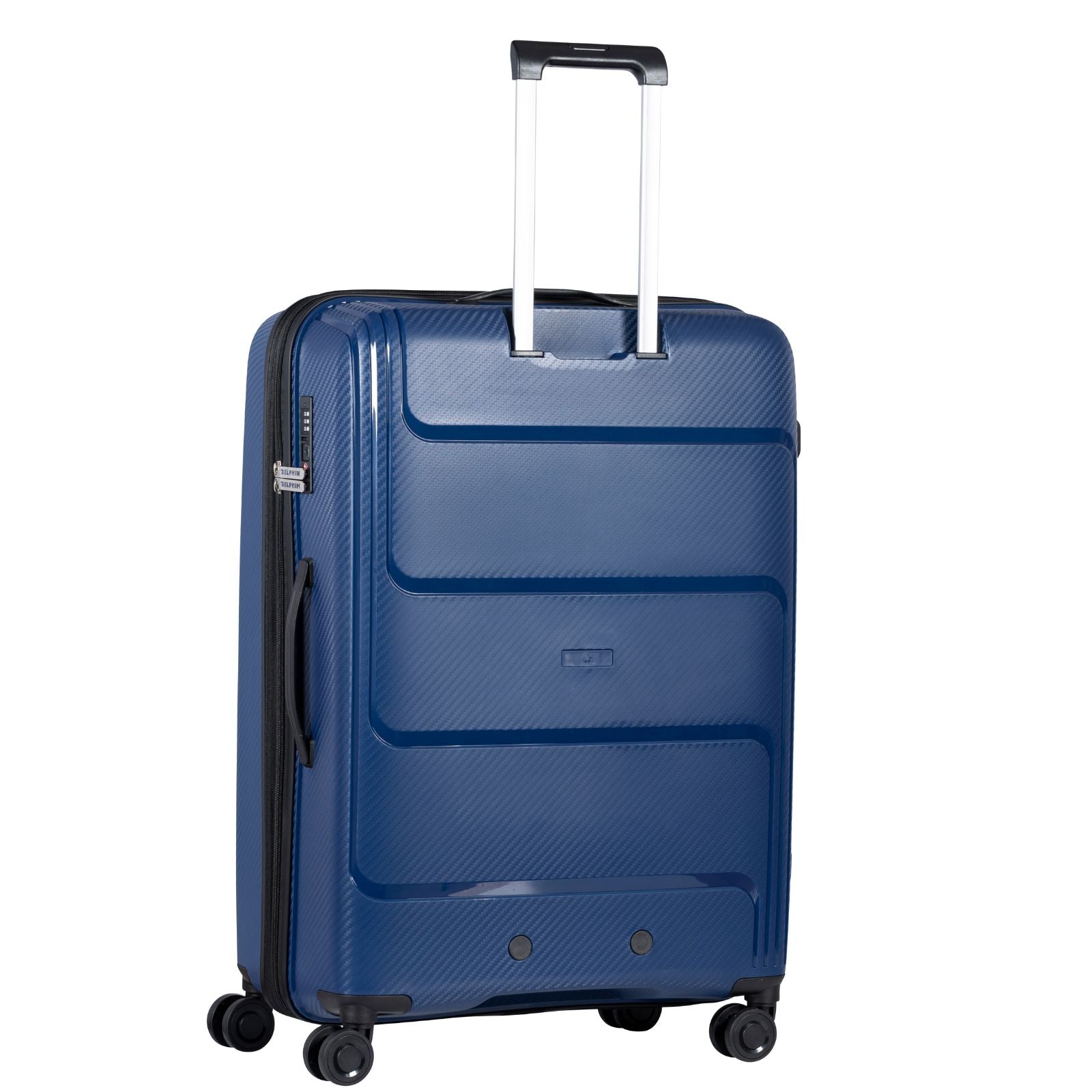 Delphin Verona Hardside Large Spinner Suitcase - 78cm - Blue