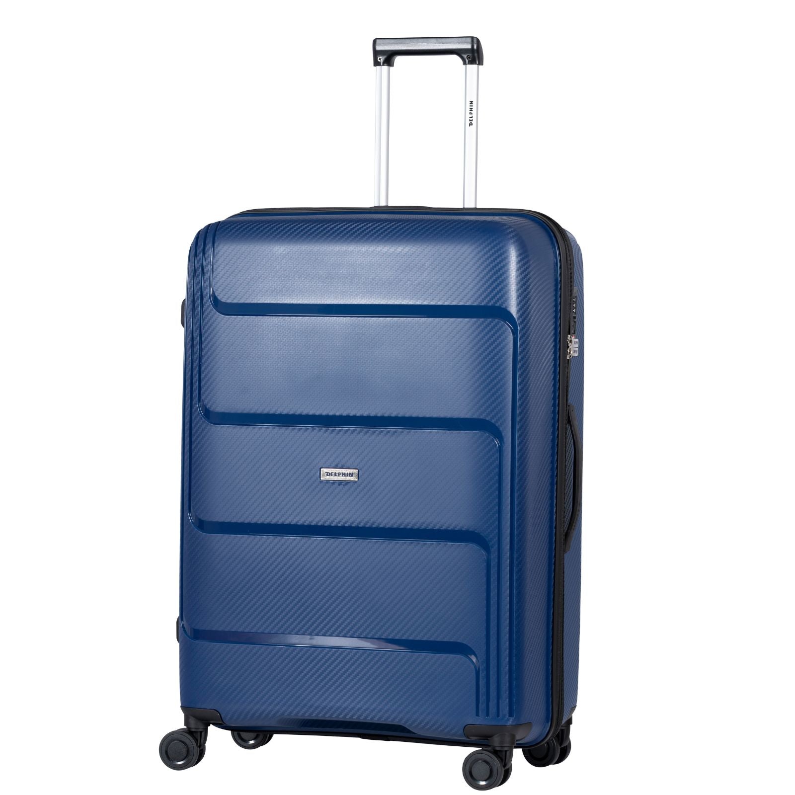 Delphin Verona Hardside Large Spinner Suitcase - 78cm - Blue