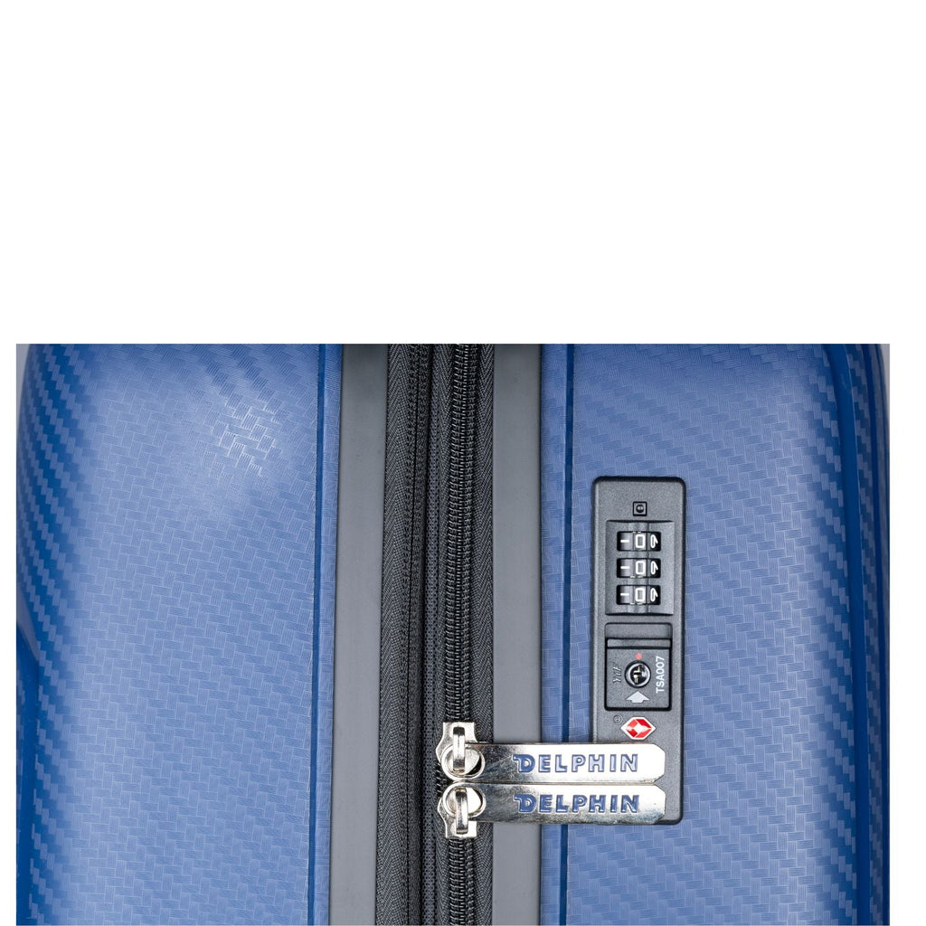 Delphin Verona Hardside Large Spinner Suitcase - 78cm - Blue