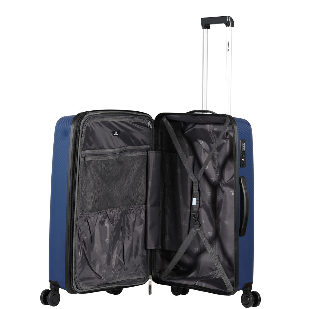Delphin Verona Hardside 2-Piece Spinner Luggage Set - Medium & Carry-On - Blue