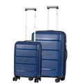 Delphin Verona Hardside 2-Piece Spinner Luggage Set - Medium & Carry-On - Blue
