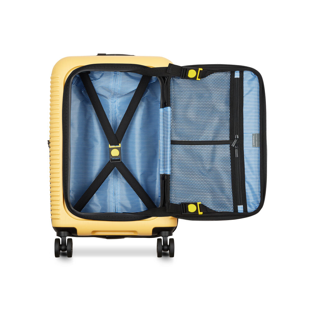 Delsey Paris Freestyle front Opening Carry-On Suitcase Interior