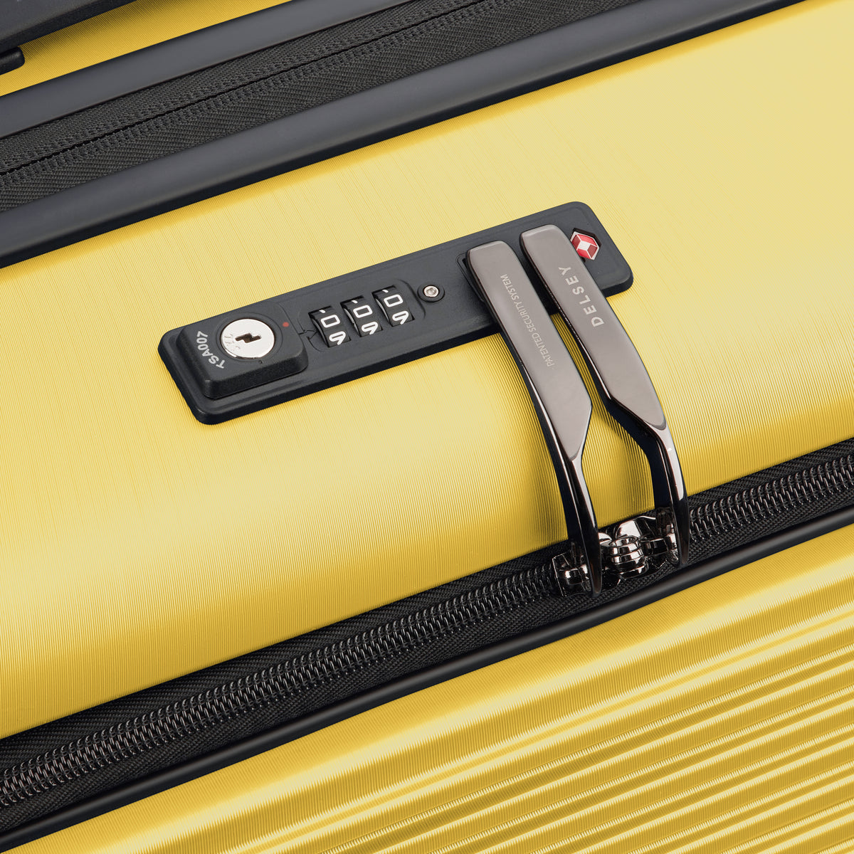 Delsey Freestyle SECURITECH zip and TSA combination lock