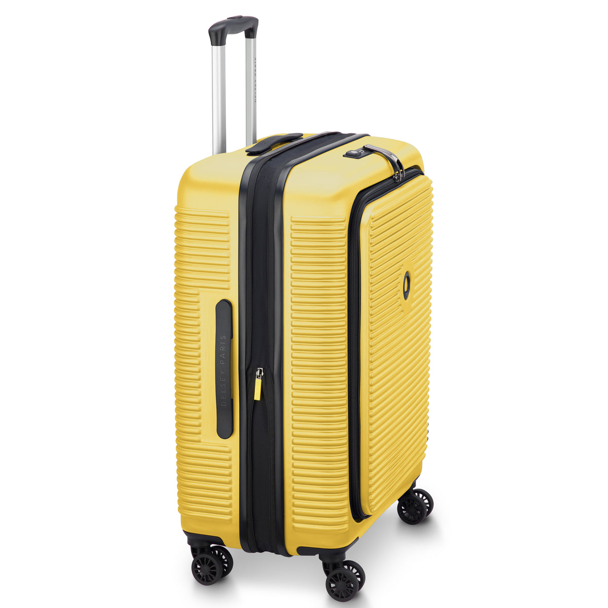 Delsey Freestyle Yellow 67cm medium front-opening hardside suitcase
