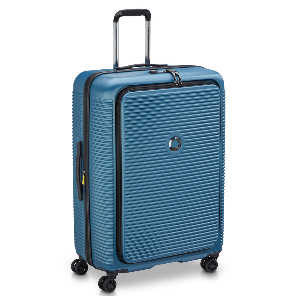 Delsey Freestyle Hardside Front Open Exp Large Spinner Suitcase - 76cm - Blue-3