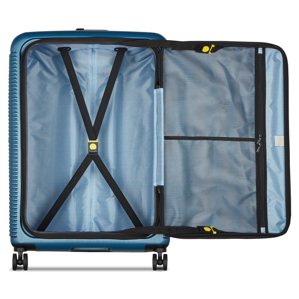 Delsey Freestyle Hardside Front Open Exp Large Spinner Suitcase - 76cm - Blue-4