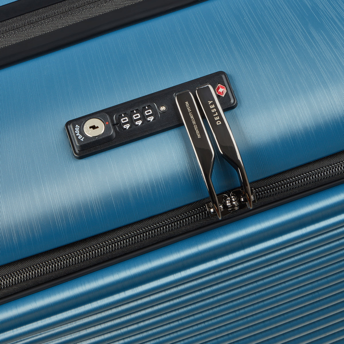 Delsey Freestyle Hardside Front Open Exp Large Spinner Suitcase - 76cm - Blue-9