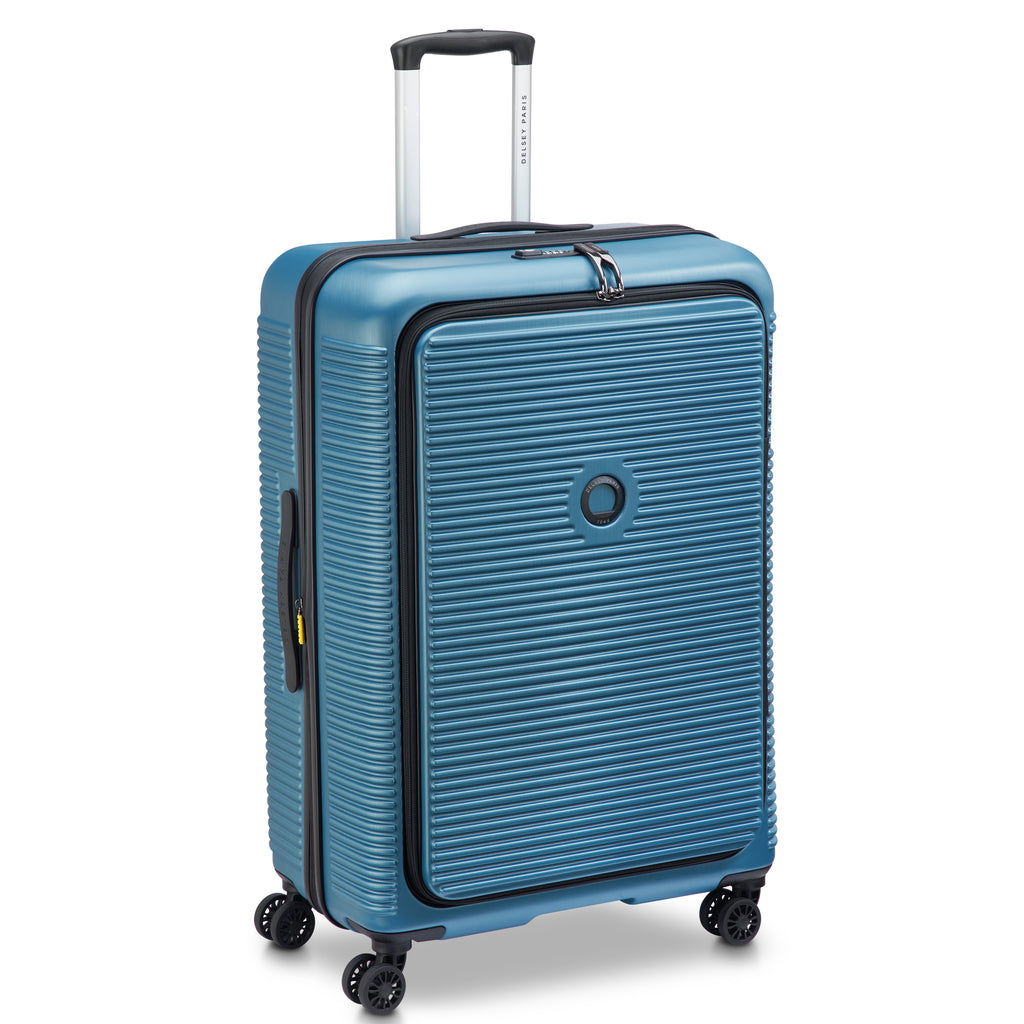 Delsey Freestyle Hardside Front Open Exp Medium Spinner Suitcase - 67cm - Blue-3