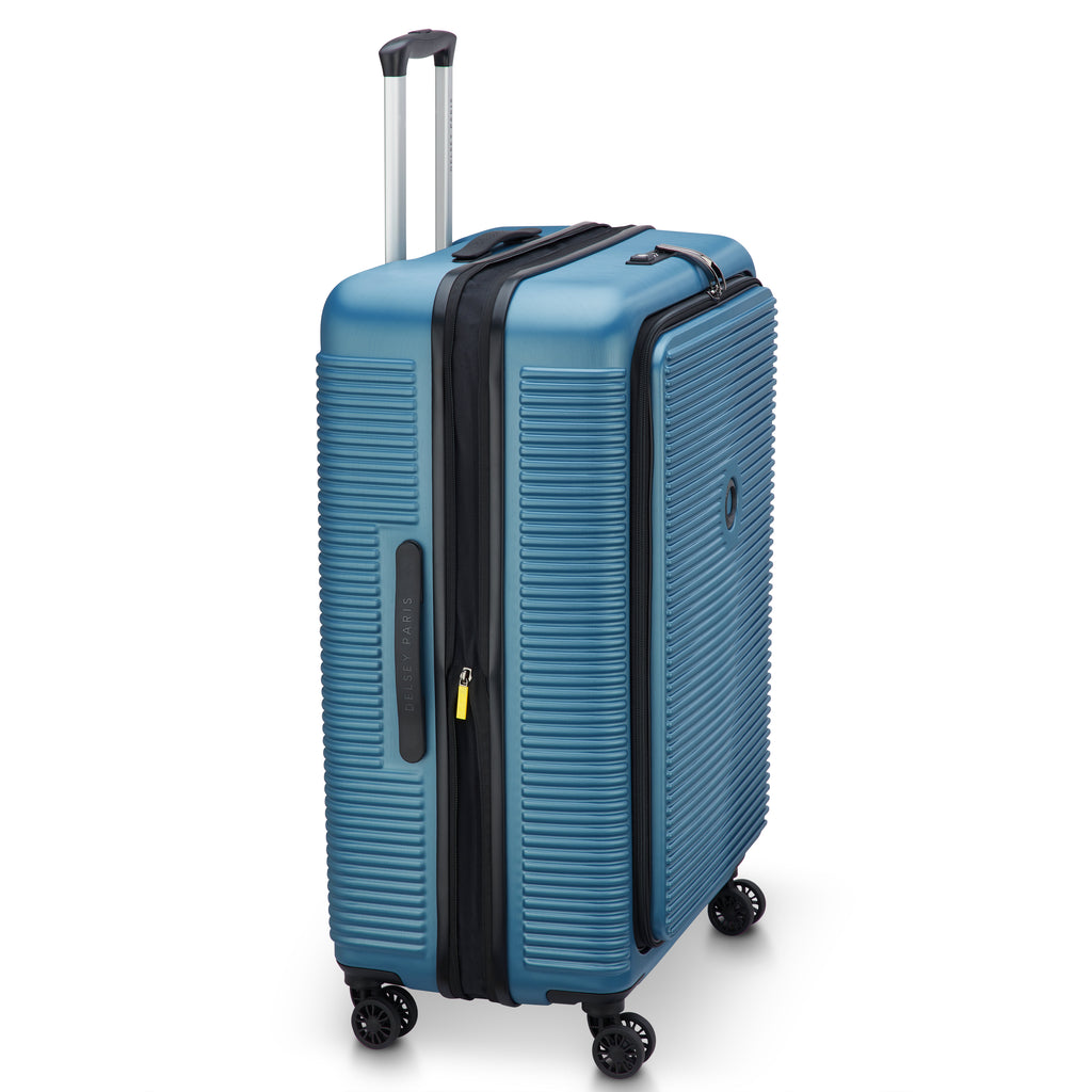 Delsey Freestyle Hardside Front Open Exp Medium Spinner Suitcase - 67cm - Blue-10