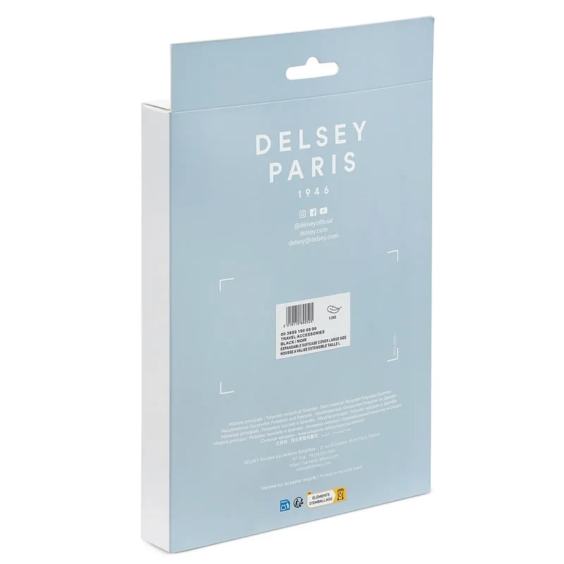 Delsey Chatelet Print Luggage Cover - Suitcase Large - Black