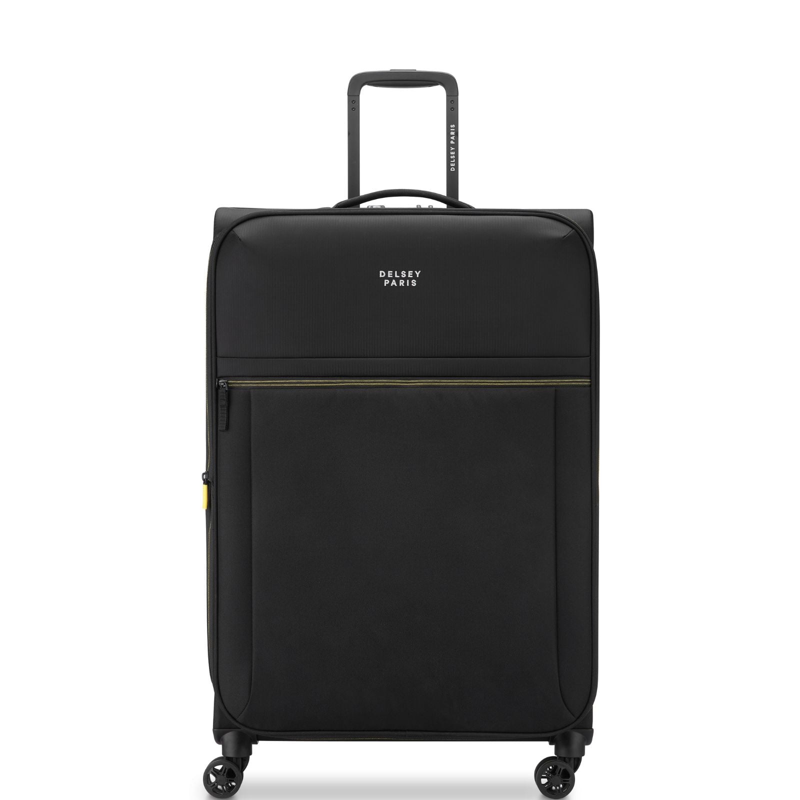 Delsey Brochant 3 Softside Large Spinner Suitcase - 78cm - Deep Black