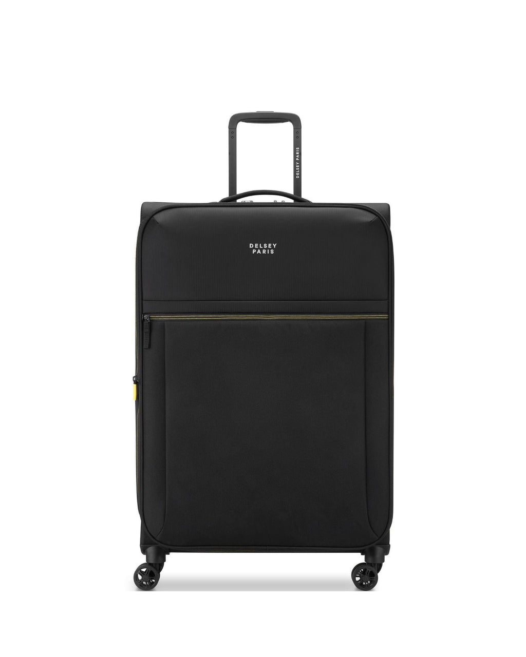 Delsey Brochant 3 Softside 3-Piece Spinner Luggage Set - Deep Black Front Image 2